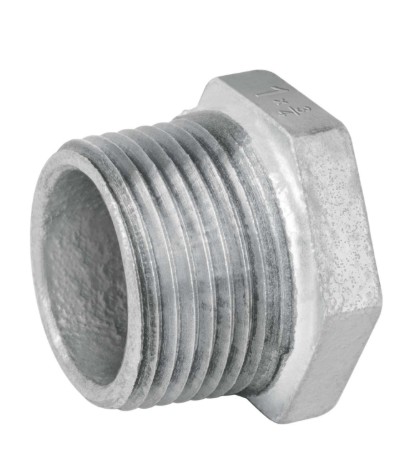 Reducción bushing acero galvanizado 1/2x1/4', FOSET