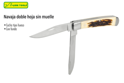 Navaja doble hoja sin muelle tipo hues