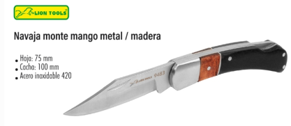 Navaja monte mango metal / madera