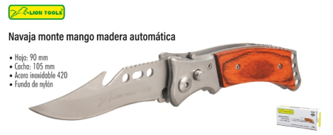 9566 Navaja monte mango madera automática