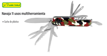 Navaja 11 usos multiherramienta