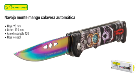 9505 Navaja monte mango calavera automática