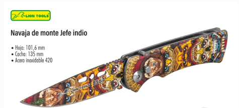 8567 Navaja de monte jefe indio