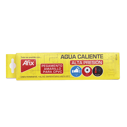AFIX ADH.CPVC AMAR.  60ml.TUBO