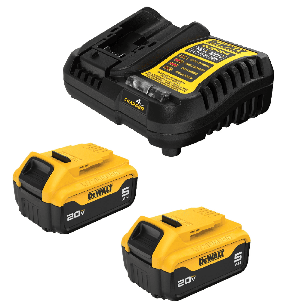 CARGADOR DE BATERIA DW + 2BAT.20V MAX 5.0Ah