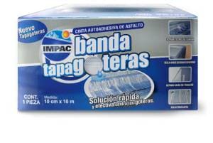 Banda tapa goteras 10cm x 10mt Impac