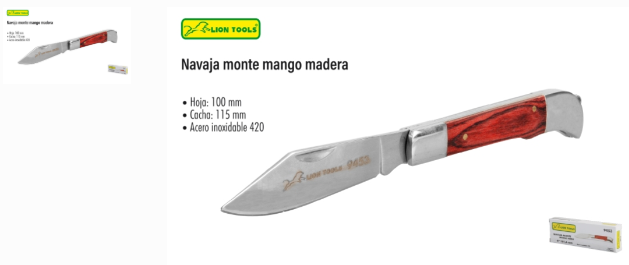 9453 Navaja monte mango madera
