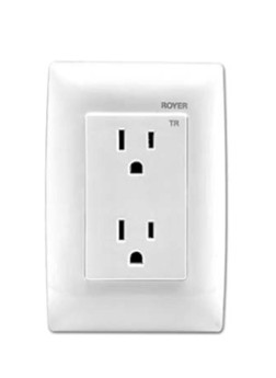 ROYER  100 CONTACTO BLANCO DUPLEX C/PLACA