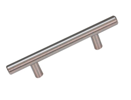 JALADERA TUBULAR HUECA ACERO INOXIDABLE 128 X 188 MM DIAMETRO 12MM