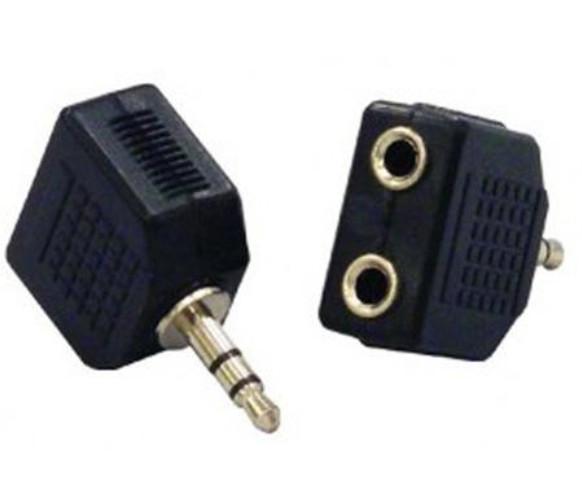 CONECTOR MACHO ESTEREO A DOSHEMBRAS ESTEREO