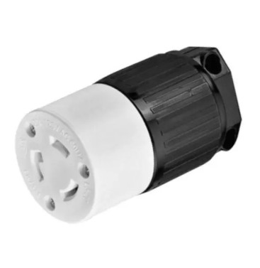 CONTACTO EXTENSION SEGURIDAD MEDIA VUELTA 3P 15A 277V NYLON