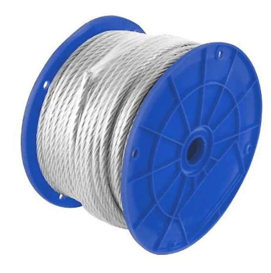 CABLE ACERO 7X7 HILOS 1/8" X 4