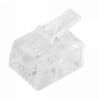 PLUG MODULAR 4 CONTACTOS RJ11