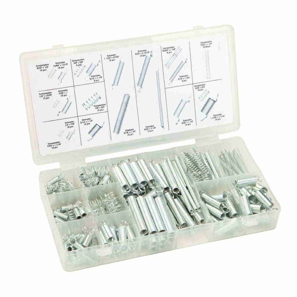 JGO DE RESORTES 200 PZAS (EXTENSION Y COMPRESION)