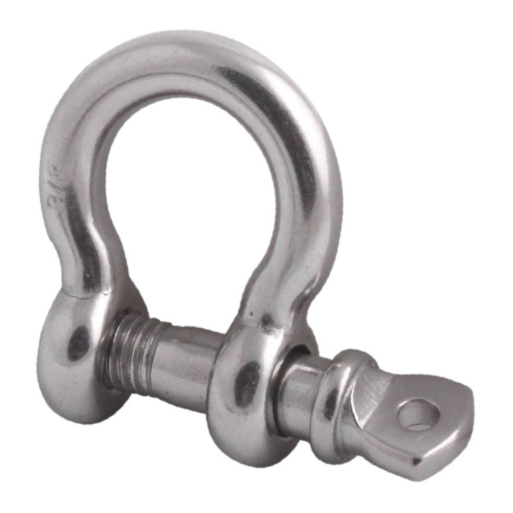 GRILLETE P/CABLE 1/2" ACERO INOX.