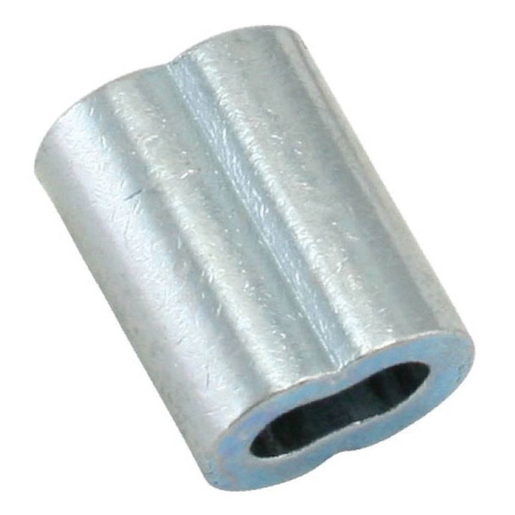 CASQUILLO DE ALUMINIO DOBLE 3/32"