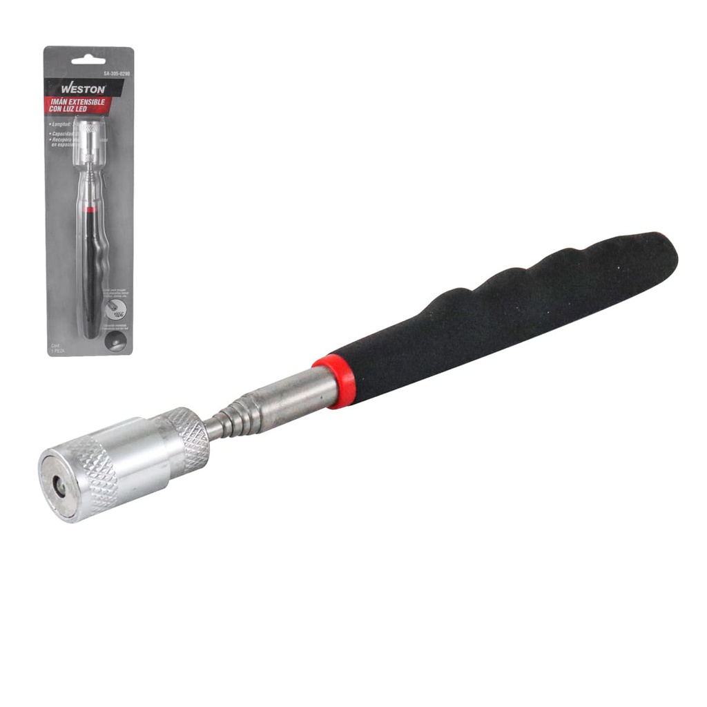 IMAN EXTENSIBLE C/LUZ LED CAPACIDAD 2.2 KG