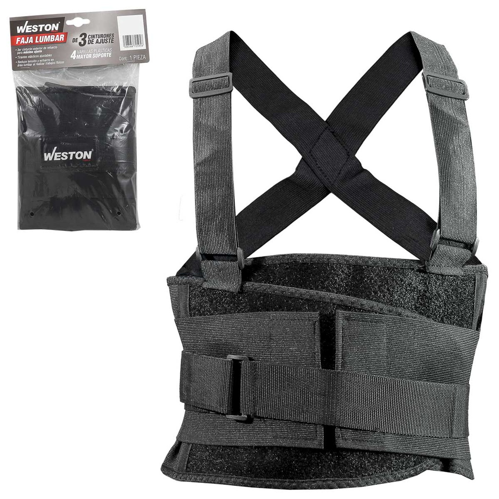 FAJA LUMBAR D/3 CINTURONES T/M