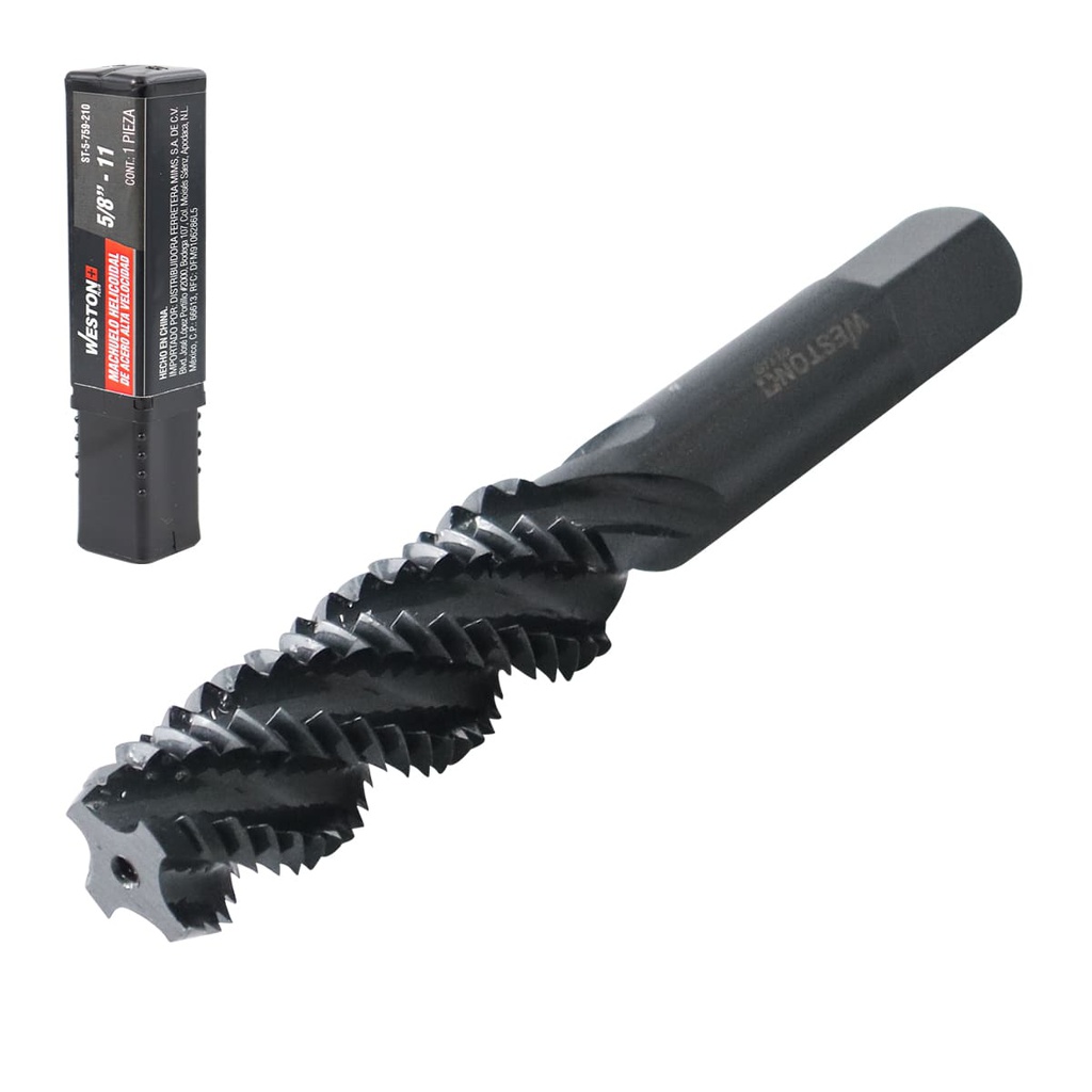 MACHUELO HELICOIDAL 5/8"-11 AAV H5