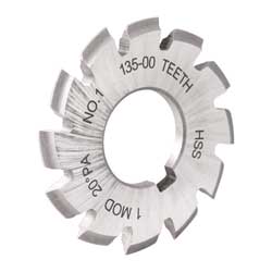 CORTADOR P/ENGRANE 20° MOD 1.75 JUEGO 8P            2.5" X 1"