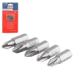 PUNTA P/DES PHILIPS 2X2" JUEGO  5 PZAS