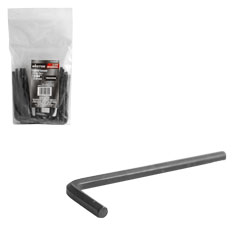 LLAVE HEXAGONAL L CORTA CrV  9/64"  (PRECIO X PZA - EMPAQUE C/20 PZAS)
