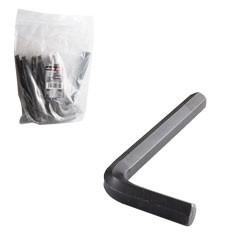 LLAVE HEXAGONAL L CORTA CrV  10MM  (PRECIO X PZA - EMPAQUE C/10 PZAS)