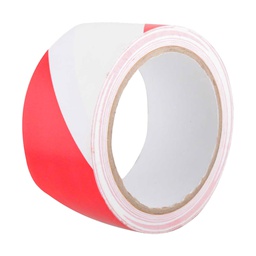 [TP-1020] CINTA DE SEÑALIZACION BLANCO/ROJO 50mm X 18M PIEZA
