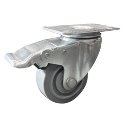 [Y-1074-100] RODAJA TPR HI-PERFORMANCE GIRA. C/FRENO 4X1-1/4"