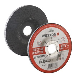 [Z-20163] DISCO DESBASTE P/ALUM 4-1/2" x 1/4"(6.35) x 7/8" F27 CARB. D/SILICIO (Emp. c/5 Pzas - Precio x Pza)