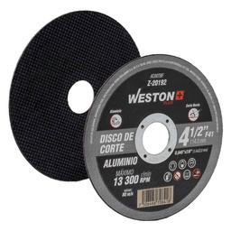 [Z-20192] DISCO D/CORTE P/ALUMINIO 4-1/2" x 0.045"(1.14) x 7/8" F41 (Emp. c/10 Pzas - Precio x Pza)