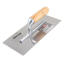 [Z-26100] LLANA CANTO DENTADO TRIANGULAR 11" X 5" 10 REMACHES MANGO D/MADERA