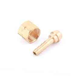 [Z-63144] CONEXION PARA MANGUERA CUATA 1/4" ROSCA 9/16"-18 DERECHA OXIGENO