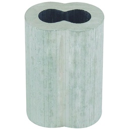 [YC5007] CASQUILLO ALUMINIO DOBLE 1/4"