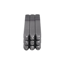 [SP2043] JGO DE NUMEROS 5/32" GOLPE DE ACERO 4mm