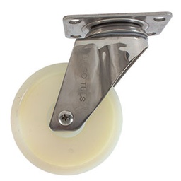 [ZF5164] RODAJA ACERO INOX NYLON GIRATORIA 4"