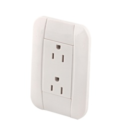 [FU0900 IN HOUSE ] PLACA COLOR BEIGE C/2 CONTACTOS ATERRIZADOS