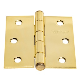 [PF0105] BISAGRA CUADRADA PREMIUM2 1/2"X 2 1/2" ACERO LATONADO