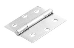 [PF0118] BISAGRA CUADRADA PREMIUM4" X 4" CROMO MATE