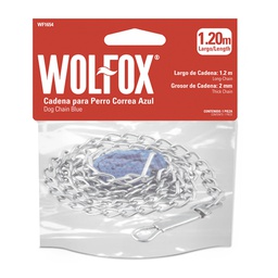 [WF1654] CADENA PARA PERRO CORREA AZUL2MM X 1.2M (48")