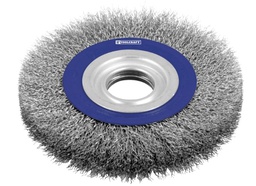 [TC1282] CARDA CIRCULAR ONDULADA 6" ESMERIL CALIBRE 0.35 EJE
