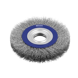 [TC1280] CARDA CIRCULAR ONDULADA 6" ESMERIL CALIBRE 0.35 EJE