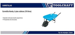 [TC3189] CARRETILLA HONDA 5PIES CUBICOSLLANTA SOLIDA
