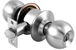 [PF0038 IN HOUSE ] CERRADURA DE POMO BARI ENTRADA/RECAMARA CROMO MATE