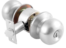 [PF0059 IN HOUSE ] CERRADURA DE POMO PISA BAÑO CROMO MATE