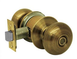 [PF0058 IN HOUSE ] CERRADURA DE POMO PISA BAÑO LATON ANTIGUO