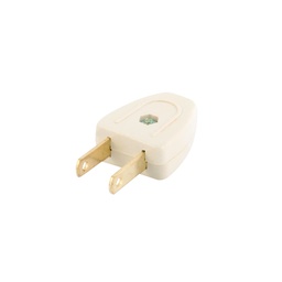 [FU0386] CLAVIJA DE PLASTICO SENCILLA MARFIL