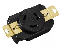 [FU1598 IN HOUSE ] CONTACTO PARED SEGURIDAD MEDIA VUELTA 4P 20A 125/250V NYLON