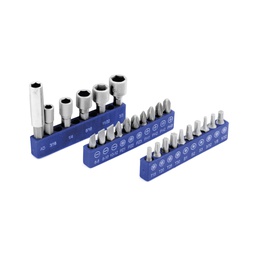 [TC1250] PUNTAS 1/4" DESARMADOR JUEGO 29 PIEZAS