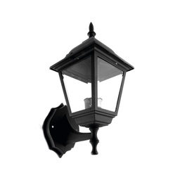 [FU0781 IN HOUSE ] FAROL DE PARED CUADRADO SOPORTADO NEGRO